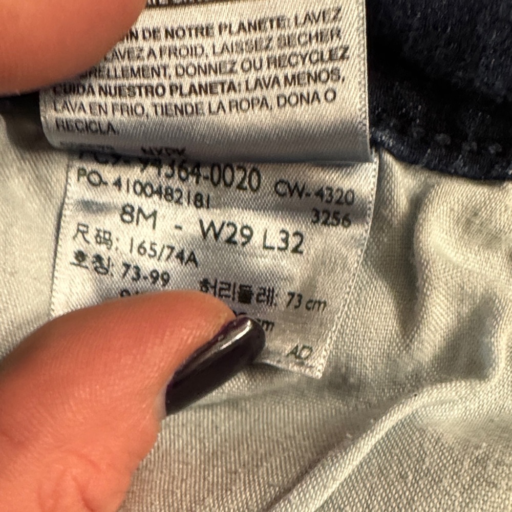 Signature by Levi Strauss Dark Blue Wide Leg Jeans - Picture 3 of 4